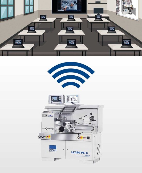 GDW LZ280VS-G Digital metal lathe